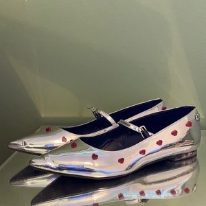 Love moschino heart flats